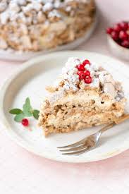 Kiev Cake Or Dacquoise Cake Slice Kiev Cake Dacquoise Cake Dacquoise