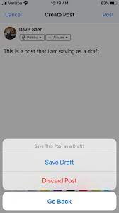Again, i need to find a saved as draft status update. I Saved A Draft Post On My Personal Facebook Profile Where Is It
