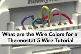 The 18 refers to the gauge and the 5 refers to how many individual wires are inside the cable. What Are The Wire Colors For A Thermostat 5 Wire Tutorial Electric Hut