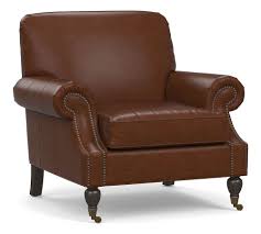 Brooklyn Leather Armchair Armchair Green Leather Chair Chair Fabric