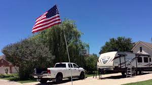 I am building a flag pole for my truck. How To Make A Portable 15 Ft Flagpole In Five Minutes For 15 Youtube