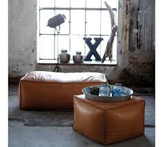 Soft Brick Puf Puf I Brunt Laeder Dekoration Husdesign Ideer Boligindretning