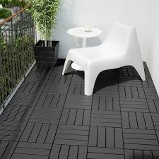 Ceramic and stone tiles are ideal surface coverings for the exterior and have been used successfully in outdoor applications for thousands of years. Runnen Floor Decking Outdoor Dark Grey Ikea