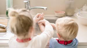 I'd give baby a beaker and a spoon to distract, cheaper than bath toys and as much fun!! Your Guide To Keeping Your Kid S Hands Clean