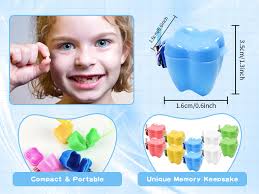 Amazon.com: 10 Pieces Plastic Baby Tooth Keepsake Box Set, Multicolor Teeth  Storage Case Holders Portable Container for kids Boys Girls : Baby