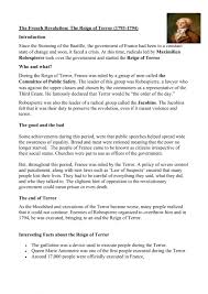 French Revolution Interactive Worksheet