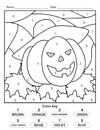 Print our free thanksgiving coloring pages to keep kids of all ages entertained this novem. 10 Best Halloween Color By Number Printables Printablee Com