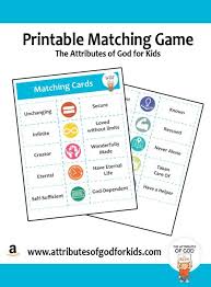 Resources The Attributes Of God For Kids Attributes Of God Matching Games Help Teaching