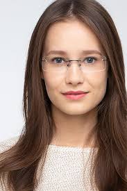 Earl Rectangle Black Rimless Eyeglasses