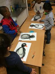 Thema Winter Schrijfdans Pinguin Pinguins Thema Noordpool