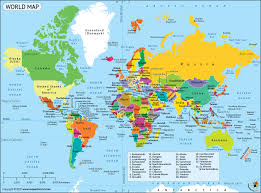 World Map A Map Of The World With Country Names Labeled In 2020 Geography Map World Geography Map World Map With Countries