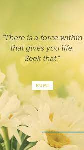 There Is A Force Within That Gives You Life Seek That Self Development Positive Vibes Quotes Life