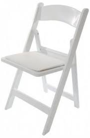 White Resin Chair With Pad Folding Chair White Folding Chairs Party Chair Rentals