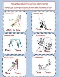 Playground Health And Safety Task Cards Playground Safety Playground Safety Rules Task Cards