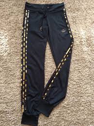Black And Gold Adidas Pants Mens Adidas Respect Me Sequin Black Gold Rare Track Pants Women Size M Fashion Clothing Shoes Accessories Womenscloth Track Pants Women Clothes For Women Pants