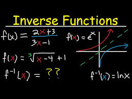 Inverse Functions Domain Range With Fractions Square Roots Graphs Youtube