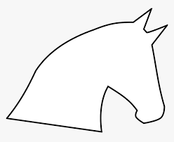 Horse Head Horse Head Outline Profile Silhouette White Horse Head Silhouette Hd Png Download Is Free Transparent Png White Horse Horse Head Horse Party
