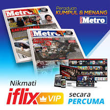 Selepas pelancaran edisi tablet pada 2011, akhbar nombor satu malaysia, harian metro kini tampil dengan versi digital yang boleh dimuat turun dan dibaca menerusi semua pelantar digital sama ada komputer peribadi, telefon bimbit pintar dan. Harian Metro Jom Sertai Peraduan Kumpul Menang Harian Facebook