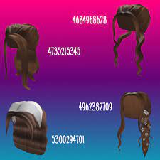 ♥this video shows some codes for hairs! Hair Codes Coding Roblox Codes Brown Hair Roblox