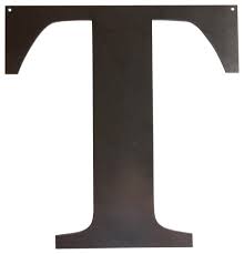 It is a western calligraphy style that was used in europe from 1100s to the 1600s. Rustic Large Letter T Contemporary Wall Letters By Precision Cut Custom Metal Design Houzz