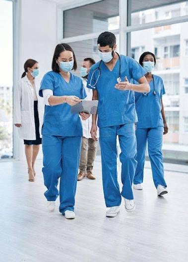 Nurses and doctors work together in harmony
