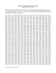 3 letter words with h y o u t. Uncommon Three Letter Words