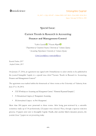 The current coinmarketcap ranking is #3400, with a live market cap of not available. Pdf Special Issue Current Trends In Research In Accounting Finance And Management Control