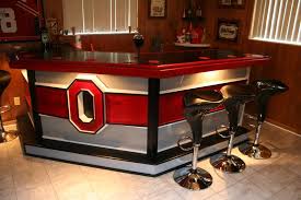 Download Red Color Bar With Black Chairs In Home Bar Ideas On A Budget 635 Photos Pictures And Images For F Man Cave Home Bar Ohio State Rooms Bars For Home