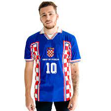 Soccer kit or football jersey template design for national football team. 1998 Croatia World Cup Home Classic Retro Football Soccer Jersey Shirt Beautiful 90s