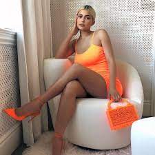 Kylie jenner was conceived in california. Kylie Jenner S Neon Orange Outfit On Instagram Popsugar Fashion
