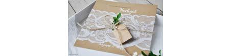 Sie können alle einladungskarten für die hochzeit beliebig verändern. Einladungskarten Hochzeit Kraftpapier Spitze Weiss