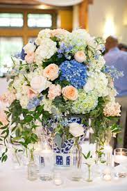 Ginger Jar Centerpiece Ginger Jars Wedding Jar Centerpiece Wedding Blue Hydrangea Centerpieces