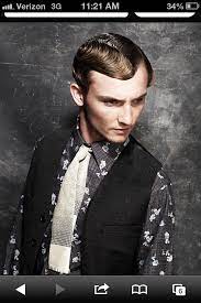 Front View Of Men S Finger Wave Mens Hairstyles Hair Collection Fingerwaves