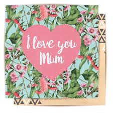 The site owner hides the web page description. Mini Card Aust Florals I Love You Mum La La Land