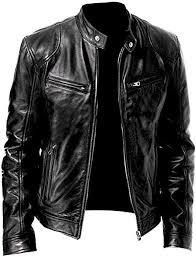 Men S Genuine Leather Jacket Cowhide Lambskin Motorbike Casual Jacket Small At Amazon Black Leather Jacket Men Cafe Racer Leather Jacket Real Leather Jacket