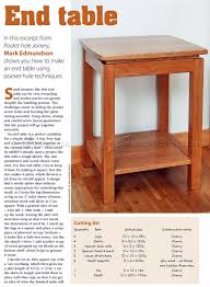 3001 Build End Table Furniture Plans Table Furniture Plans End Tables Wood Shop Projects