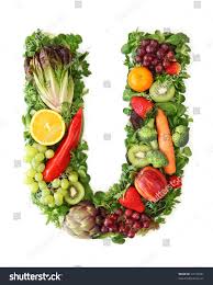 Fruit And Vegetable Alphabet Letter U Stock Photo Food And Drink Fruits And Vegetables Food