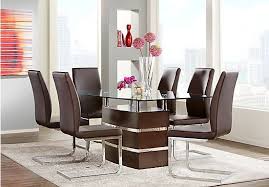 Tria Merlot 5 Pc Rectangle Dining Room Contemporary Metal 688 00 Shop Now Large Variety Dining Room Sets Formal Dining Room Sets Dining Table Design Modern