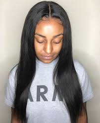 Middle Part Frontal This Is Not My Work Pinterest Hair Nails And Style Virgin Brazilian Straight Hair Weave Hairstyles Cheap Human Hair Wigs