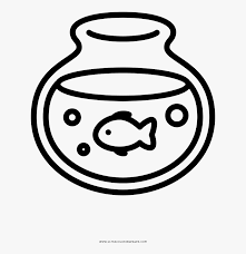 These alphabet coloring sheets will help little ones identify uppercase and lowercase versions of each letter. Fish Bowl Coloring Page Clipart Png Download Fish In A Bowl Drawing Transparent Png Kindpng