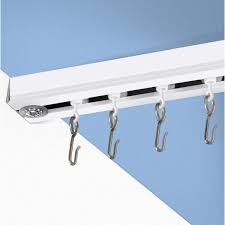 No need to worry, as spotlight has created the ultimate guide to curtain tracks below. Roomdividersnow Ceiling Track Set 6 Ft To 12 Ft Medium For Spaces Wide In White Ctsetmw The Home Depot