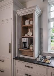 The cabinet interior is adequately protected from oil vapors that will typically attach to cabinet exteriors, so you can do as you like. Stained Wood Kitchen Cabinet Interior Design Ideas
