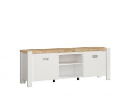 Wohnraum schrank in weiß & eiche dekor mit glas least. Deviso Tv Schrank Hifi Schrank Lowboard Weiss Eiche Westminster 230 95