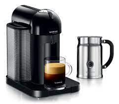 Coffee and espresso my machine. Nespresso Vertuoline Coffee Espresso Maker With Aeroccino Plus Milk Frother Black Cutlery And More