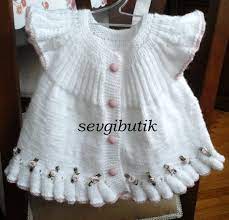 Arkadasim Emine Nin Ordugu Firfirli Yelekten Ben De Ordum Ormesi Kolay Durusu Sik Ve Kullanisli Malzemeler 1 5 Baby Knitting Patterns Orgu Sirin Elbiseler