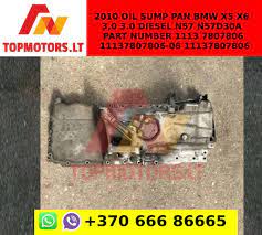 2010 Oil Sump Pan Bmw X5 X6 3 0 3 0 Diesel N57 N57d30a Part Number 1113 7807806 11137807806 06 11137807806 Bmw X5 Sump Bmw