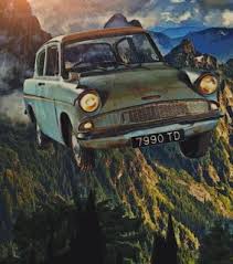 If you are both a harry potter fan and a christmas lover, this flying ford anglia with its christmas tree card will be perfect for you. Flying Car Images On Favim Com