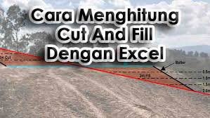 Pekerjaan persiapan, galian dan urugan. Cara Menghitung Cut And Fill Dengan Excel Mudah Dan Praktis