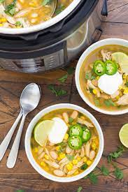 Press saute button on the instant pot to heat up the cooker, then heat the oil in the instant pot pan, transfer the chopped onions and minced. Instant Pot White Chicken Chili Easy And Healthy