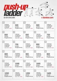 30 Day Push Up Ladder Challenge By Darebee 30 Day Pushup
